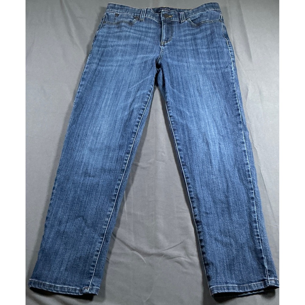 Talbots Simply Flattering 5-Pocket Straight Leg Jeans Blue Medium Wash Size 8